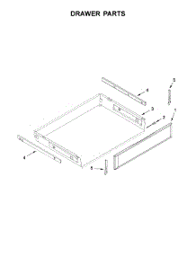 Drawer Parts parts for Kitchenaid Electric Range KFEG500EWH2 from AppliancePartsPros.com