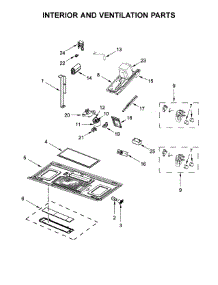 Interior And Ventilation Parts parts for Maytag Microwave/Hood Combo MMV5220FB3 from AppliancePartsPros.com