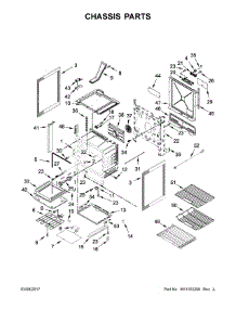 Chassis Parts parts for Jenn-Air Electric Range JES1750FS0 from AppliancePartsPros.com