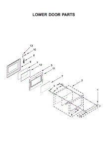 Lower Door Parts parts for Kitchenaid Electric Range KFID500ESS02 from AppliancePartsPros.com