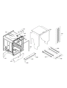 Tub / Trim parts for Bosch Dishwasher SHX863WB5N/10 from AppliancePartsPros.com