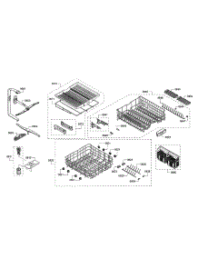 Spray Arms / Racks parts for Bosch Dishwasher SHX863WB5N/10 from AppliancePartsPros.com