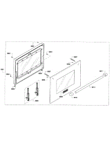 Door Assy parts for Thermador Range PRD304GHC/03 from AppliancePartsPros.com