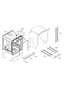 Tub / Trim parts for Bosch Dishwasher SHX863WD5N/10 from AppliancePartsPros.com