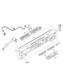 Facia Panel / Controller Unit parts for Bosch Dishwasher SHX863WD5N/10 from AppliancePartsPros.com