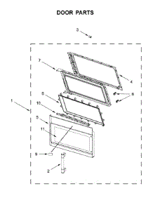 Door Parts parts for Maytag Microwave/Hood Combo YMMV4206FB4 from AppliancePartsPros.com