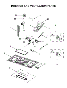 Interior And Ventilation Parts parts for Maytag Microwave/Hood Combo YMMV4206FB4 from AppliancePartsPros.com