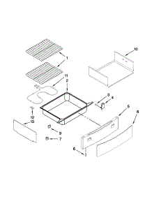 Drawer & Rack Parts parts for Jenn-Air Range JESS8860CCS01 from AppliancePartsPros.com