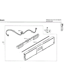 Control Panel parts for Bosch Dishwasher SHX89PW55N/01 from AppliancePartsPros.com