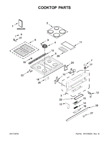 Cooktop Parts parts for Jenn-Air Range JDS1750FP0 from AppliancePartsPros.com