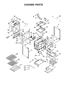 Chassis Parts parts for Jenn-Air Range JDS1750FP0 from AppliancePartsPros.com