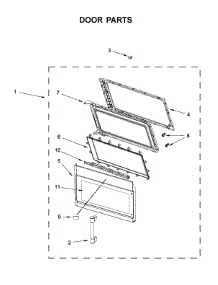 Door Parts parts for Maytag Microwave/Hood Combo YMMV4205FB2 from AppliancePartsPros.com