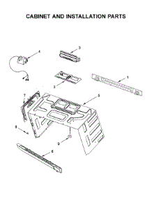 Cabinet And Installation Parts parts for Maytag Microwave/Hood Combo MMV6190FW2 from AppliancePartsPros.com