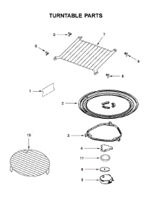 Turntable Parts parts for Maytag Microwave/Hood Combo MMV6190FW2 from AppliancePartsPros.com
