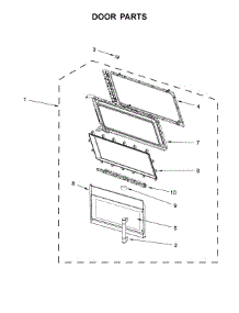 Door Parts parts for Maytag Microwave/Hood Combo MMV5219DE4 from AppliancePartsPros.com
