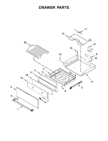 Drawer Parts parts for Kitchenaid Electric Range YKSEB900ESS2 from AppliancePartsPros.com