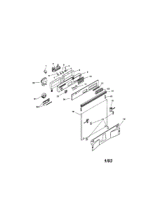 Fascia Panel And Outer Door parts for Bosch Dishwasher SMI7052US/08 / FD 7208 from AppliancePartsPros.com