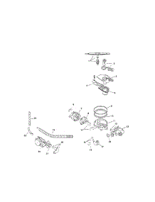 Component Assemblies parts for Bosch Dishwasher SMI7052US/08 / FD 7208 from AppliancePartsPros.com
