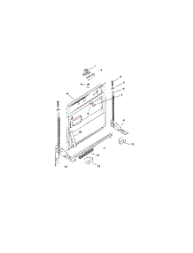 Inner Door parts for Bosch Dishwasher SMI7052US/08 / FD 7208 from AppliancePartsPros.com