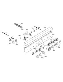 Front Panel parts for Thermador Range PRD366EG03 from AppliancePartsPros.com
