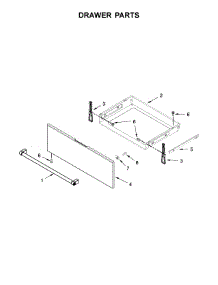 Drawer Parts parts for Kitchenaid Electric Range YKSEG700EBS2 from AppliancePartsPros.com