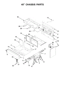48" Chassis Parts parts for Jenn-Air Range JDRP548WP03 from AppliancePartsPros.com