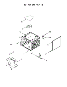 30" Oven Parts parts for Jenn-Air Range JDRP548WP03 from AppliancePartsPros.com
