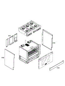 Cabinet 1 parts for Thermador Range PRD366EHC/07 from AppliancePartsPros.com