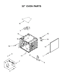 30" Oven Parts parts for Jenn-Air Range JDRP548WP03 from AppliancePartsPros.com