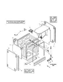 Tank Assembly parts for Bosch Dishwasher SHX56B06UC/14 from AppliancePartsPros.com