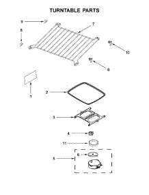 Turntable Parts parts for Maytag Microwave/Hood Combo MMV5219FZ3 from AppliancePartsPros.com