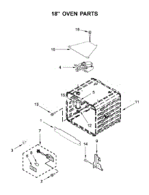 18" Oven Parts parts for Jenn-Air Range JDRP548WP03 from AppliancePartsPros.com