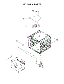18" Oven Parts parts for Jenn-Air Range JDRP548WP03 from AppliancePartsPros.com
