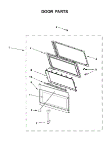 Door Parts parts for Maytag Microwave/Hood Combo MMV4205FZ2 from AppliancePartsPros.com