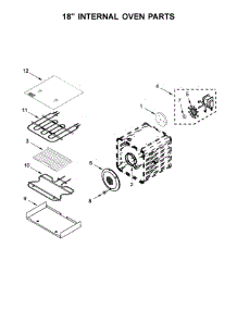 18" Internal Oven Parts parts for Jenn-Air Range JDRP548WP03 from AppliancePartsPros.com