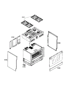 Outside Parts parts for Thermador Range PRD364ELHU02 from AppliancePartsPros.com