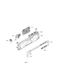 Facia Panel / Display Module parts for Bosch Dishwasher SHX56B06UC/23 from AppliancePartsPros.com