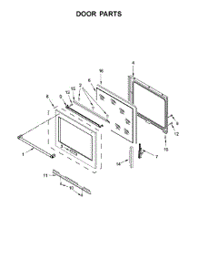 Door Parts parts for Kitchenaid Electric Range KSEG700ESS2 from AppliancePartsPros.com