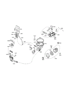Water Inlet / Sump / Heater parts for Bosch Dishwasher SHX56B06UC/23 from AppliancePartsPros.com
