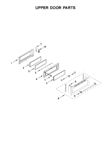 Upper Door Parts parts for Kitchenaid Electric Range KFED500EBS00 from AppliancePartsPros.com