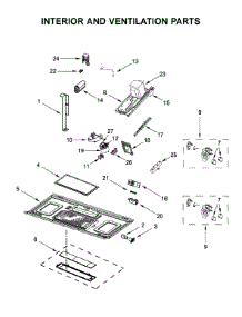 Interior And Ventilation Parts parts for Maytag Microwave/Hood Combo MMV4206FW4 from AppliancePartsPros.com