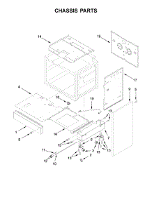Chassis Parts parts for Jenn-Air Range JLRP430WP01 from AppliancePartsPros.com