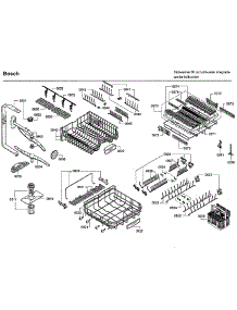 Rack Asy parts for Bosch Dishwasher SHX9PT75UC/73 from AppliancePartsPros.com