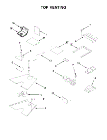 Top Venting parts for Jenn-Air Range JLRP430WP01 from AppliancePartsPros.com