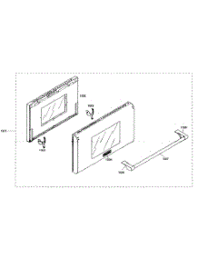 Door Assy parts for Thermador Gas Range PRG364EDG03 from AppliancePartsPros.com