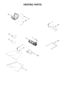 Venting Parts parts for Jenn-Air Range JLRP436WP01 from AppliancePartsPros.com