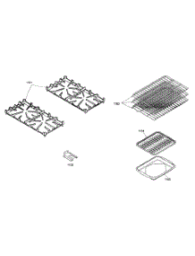 Racks parts for Thermador Gas Range PRG364EDG04 from AppliancePartsPros.com