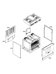 Cabinet Parts parts for Thermador Gas Range PRG364EDG04 from AppliancePartsPros.com