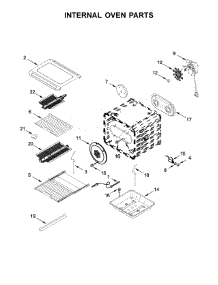 Internal Oven Parts parts for Jenn-Air Range JLRP436WP01 from AppliancePartsPros.com