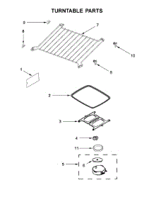 Turntable Parts parts for Maytag Microwave/Hood Combo MMV5220FW3 from AppliancePartsPros.com